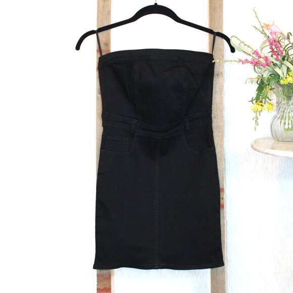 superdown Ally Strapless Denim Mini Dress - Picture 1 of 9